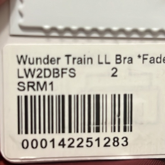 LULULEMON WUNDER TRAIN LL BRA SIZE 2 NWT RED MERLOT COLOR - Picture 7 of 7